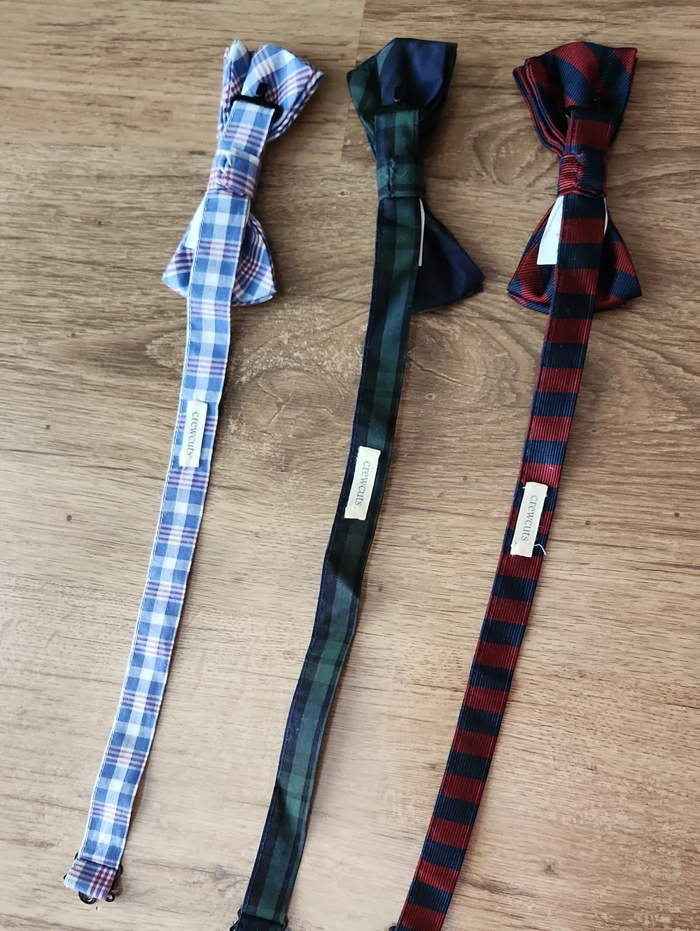 Crewcuts Classic Boys Bow Tie Set - Red, Navy, Green & Blue Plaid